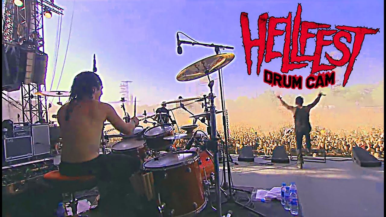 DAGOBA Franky COSTANZA HELLFEST 2014 DRUM CAM It's all about time