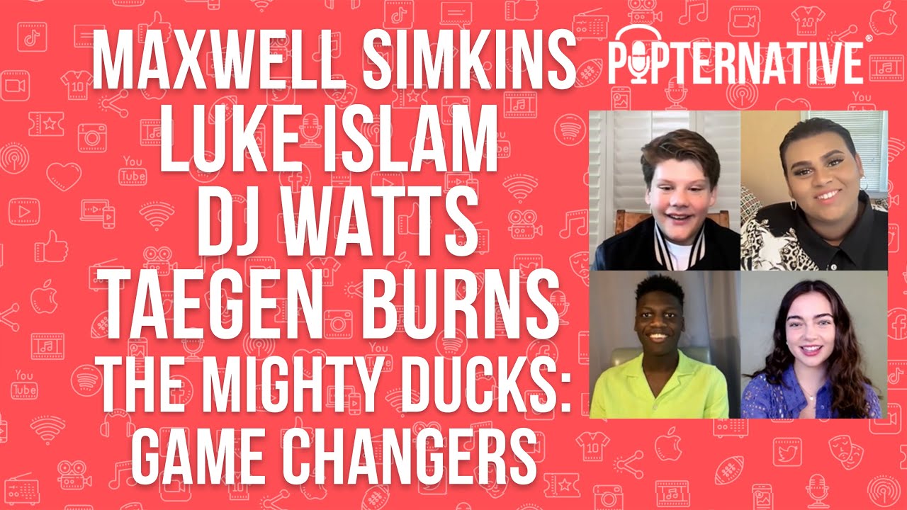 Maxwell Simkins, Luke Islam, DJ Watts and Taegen Burns talk The Mighty Ducks: Game Changers Season 2
