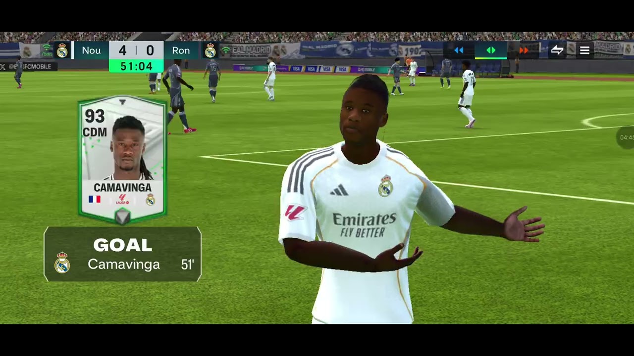 Noureddin (Real Madrid) v/s Ronaldo 78 (Real Madrid). FC Mobile. Online football match.