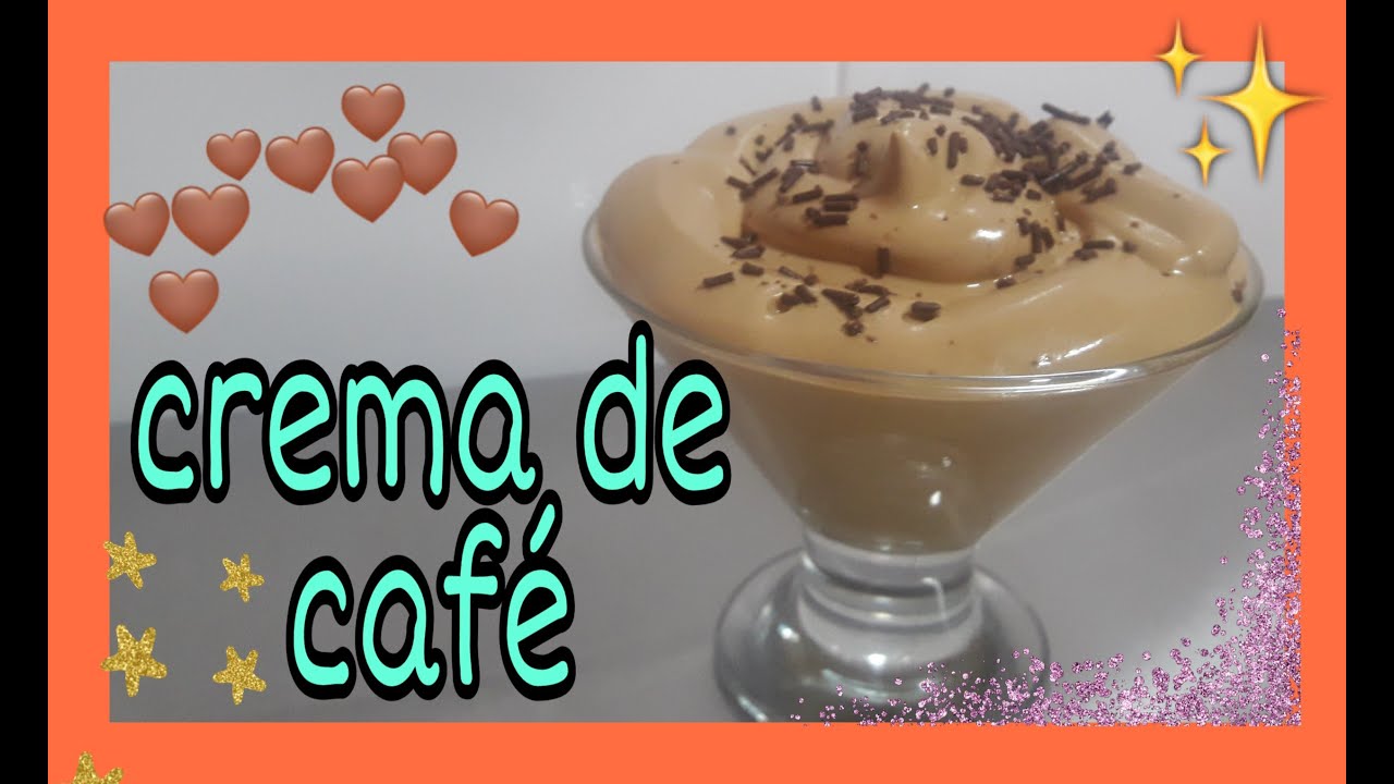 Crema de  CAFÉ ☕cremoso 🍨 con 3 INGREDIENTES en 4 minutos