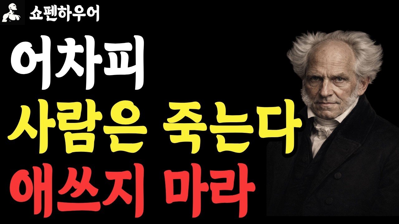 고통은 사라지지 않는다, 하지만 줄일 수 있다 | 쇼펜하우어가 말한 인생의 진실
