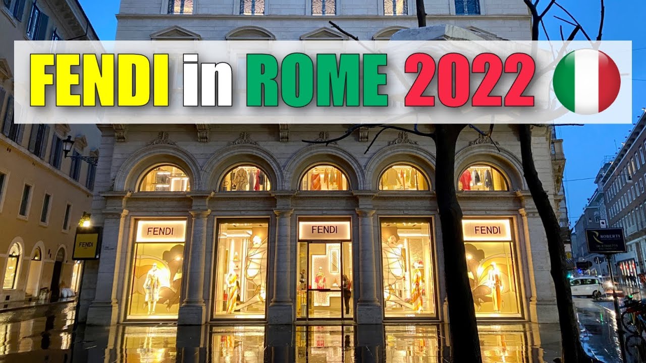 FENDI in Rome, ITALY 2022 (the Main Store in the world)  | フェンディ 本店 ローマ イタリア