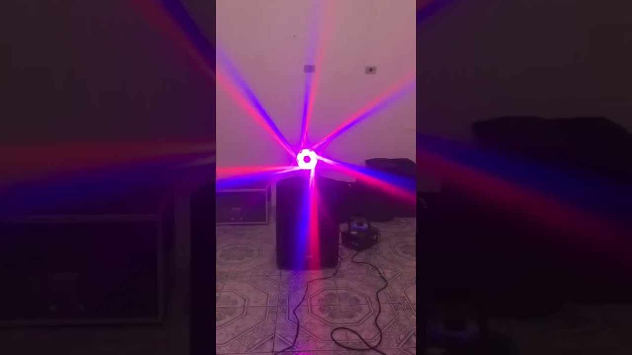 Canhão Refletor beam bee eye funções na mesa DMX
