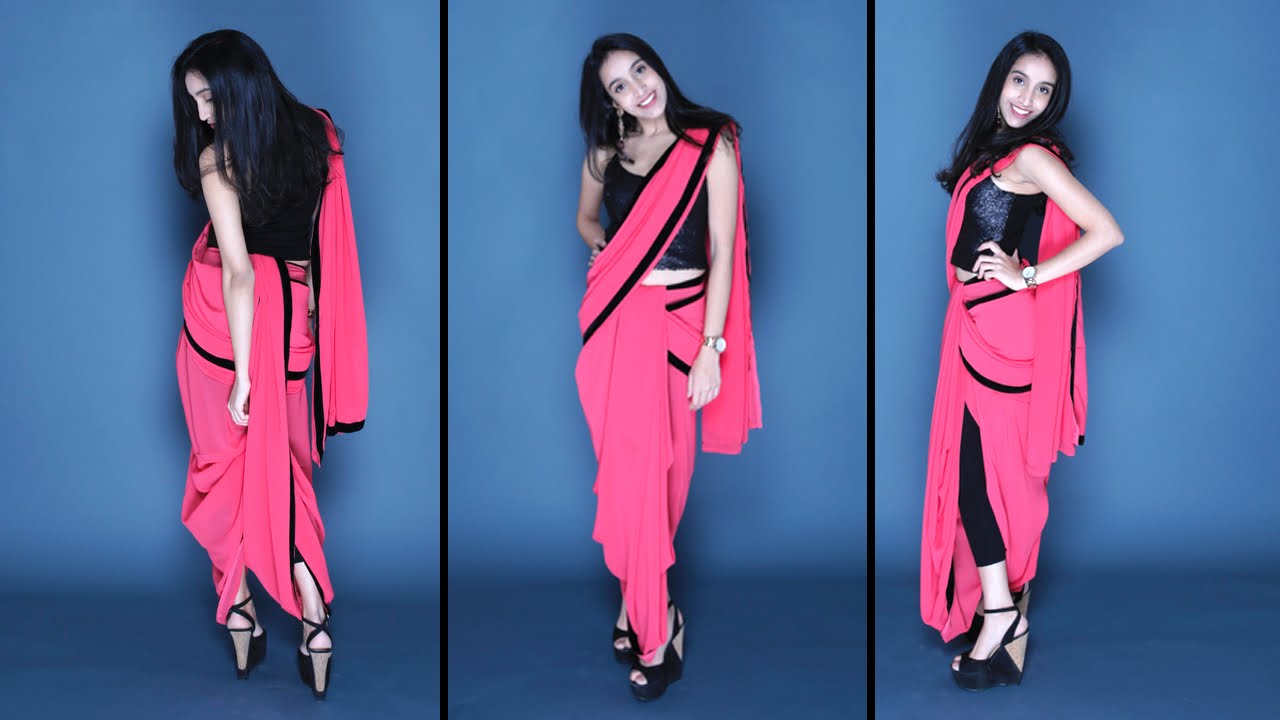 How To Wear A Dhoti Saree | Easy Method