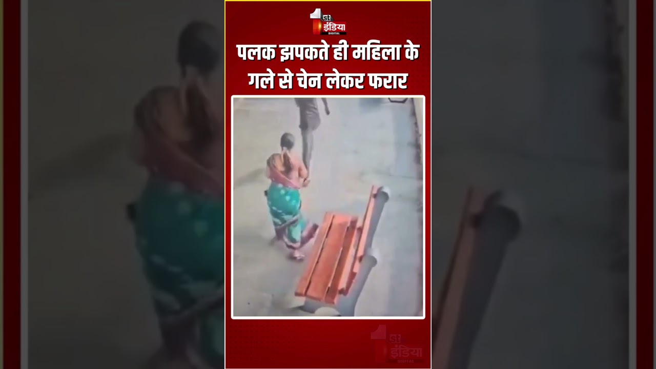 Chennai Chain Snatching: पलक झपकते ही महिला के गले से चेन लेकर फरार | Viral Video | CCTV Footage