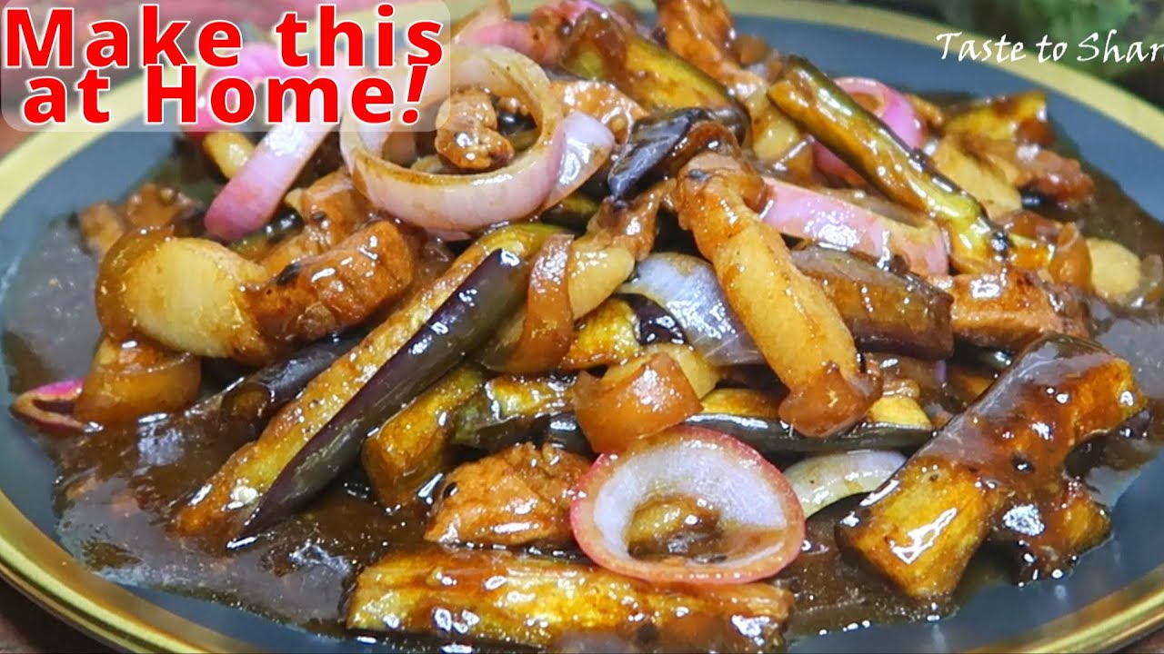 Ang sarap❗ Easy Pork & Eggplant Recipe💯✅  How to Make Delicious Pork & eggplant ala Bistek tagalog