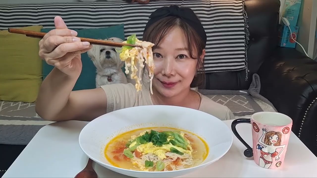 살찔 걱정 NO! 토마토계란면  No-Flour Tomato Egg Noodles