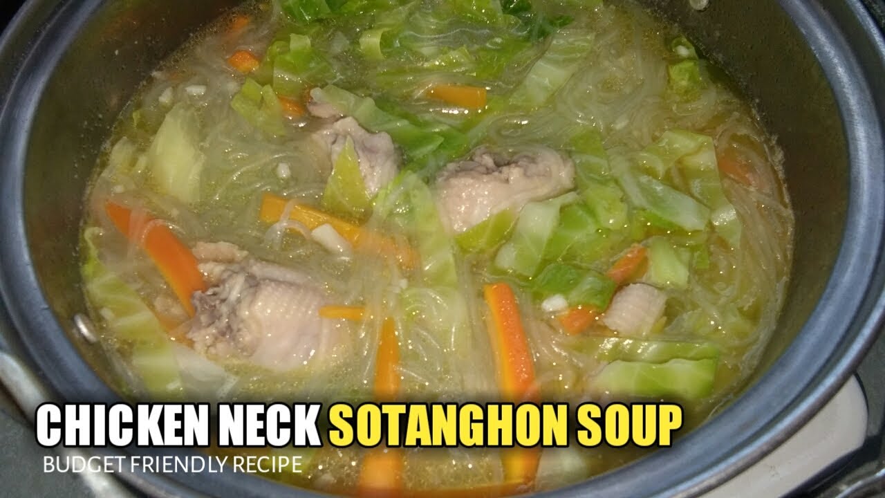 How To Cook Chicken Sotanghon Soup | Sotanghon Soup Easy Recipe | Chicken Neck Recipe