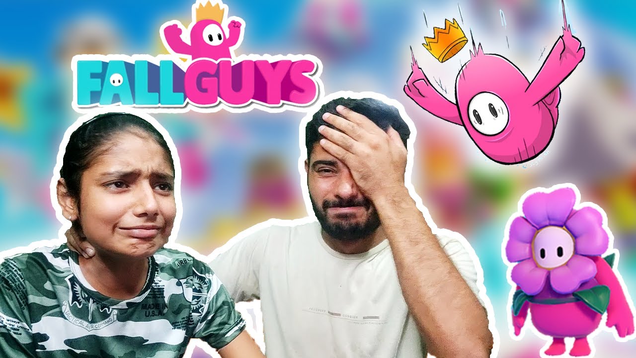 MY SISTER PLAYING FALL GUYS FOR THE FIRST TIME- FUNNY FAILS🤣😅