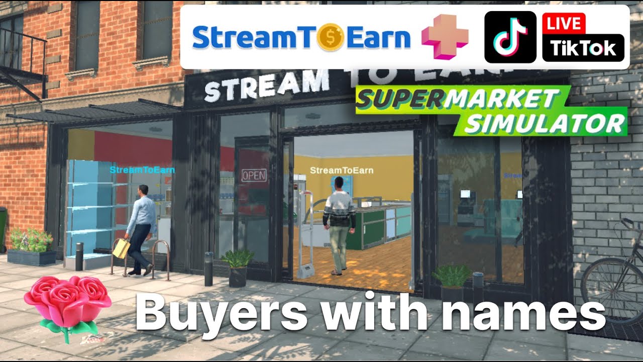 Supermarket Simulator mod. Interactive TikTok Live game by StreamToEarn