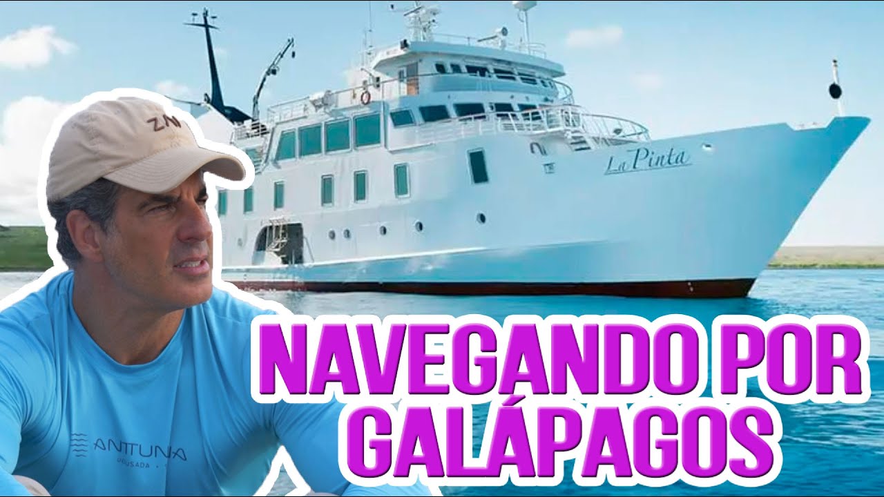 Barco de luxo por Galápagos, no Equador