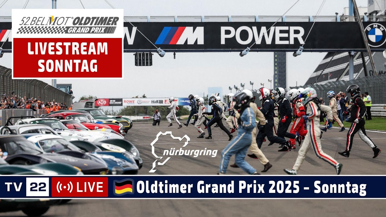 🇩🇪 LIVE Oldtimer Grand Prix am Nürburgring - Alle Rennen Sonntag 03. August 2025