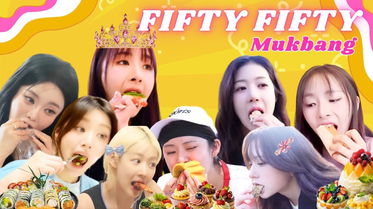 FIFTYFIFTY Mukbang & Eating Food Part 2 #fiftyfifty #moon #athena #mukbang #asmr #2026 #eating #new