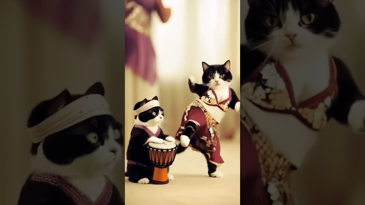 #cute cat dance #cat #dance #shorts #ytshorts #viral_video