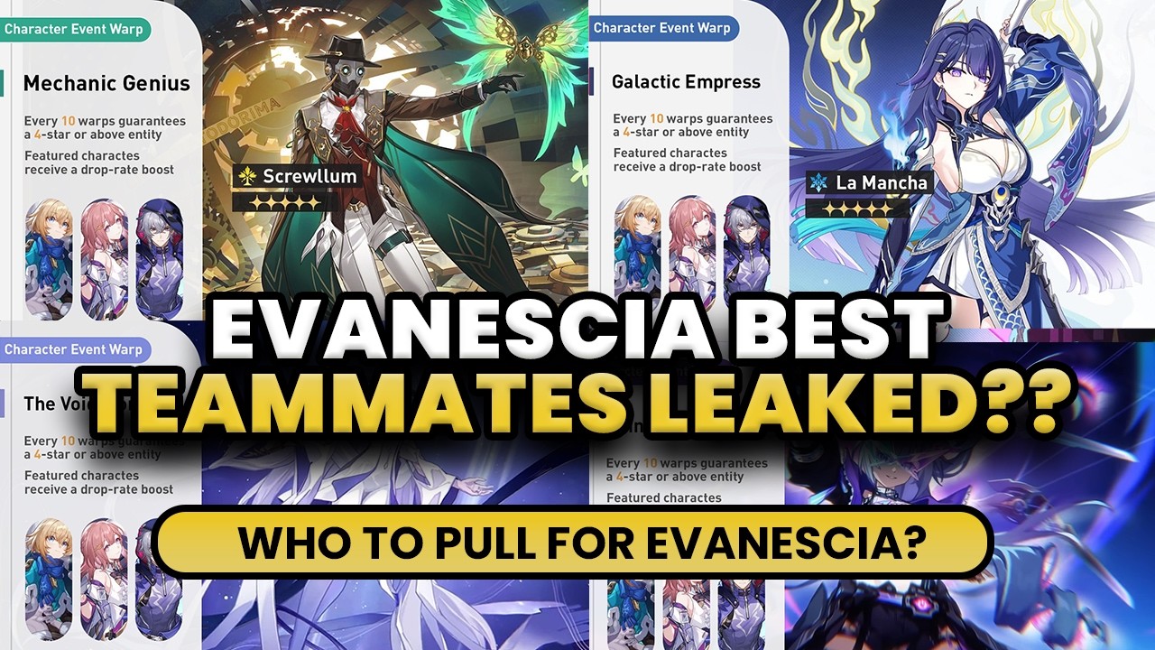 PULL FOR THESE CHARACTERS?! | EVANESCIA TEAM BUILDING & PULL INSIGHT?? - HSR 4.2 LEAKS