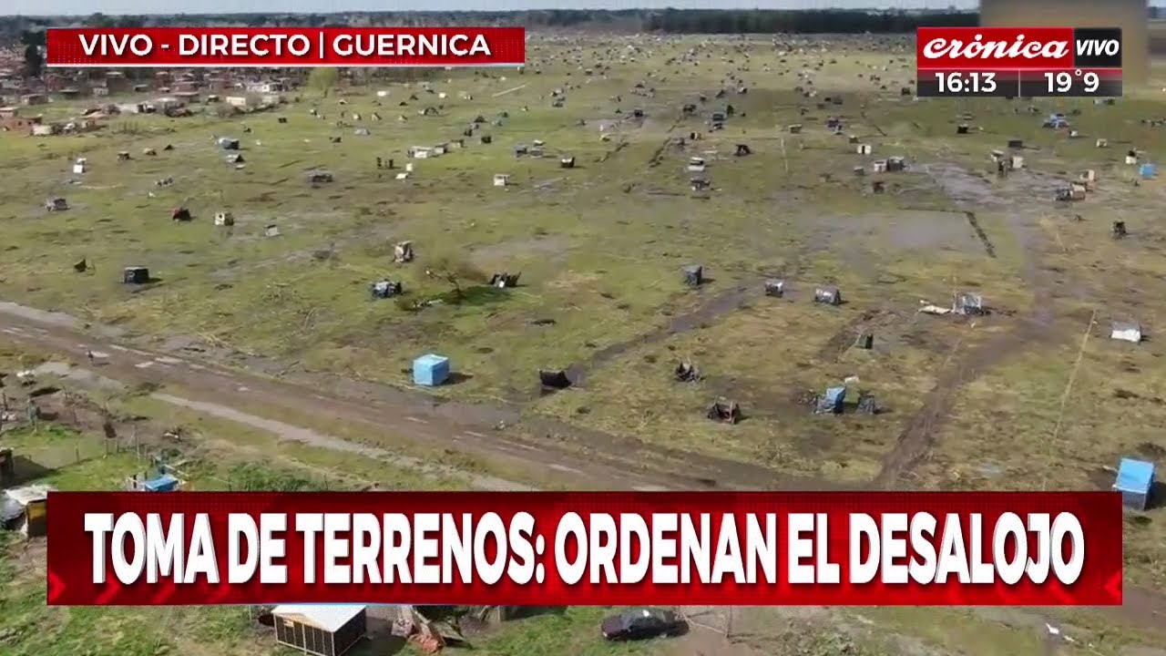 Toma de terrenos: ordenan el desalojo en Guernica
