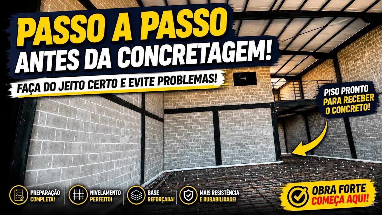 [GALPAO EST] VEJA Como Deixar o Piso Pronto para Concretagem Passo a Passo
