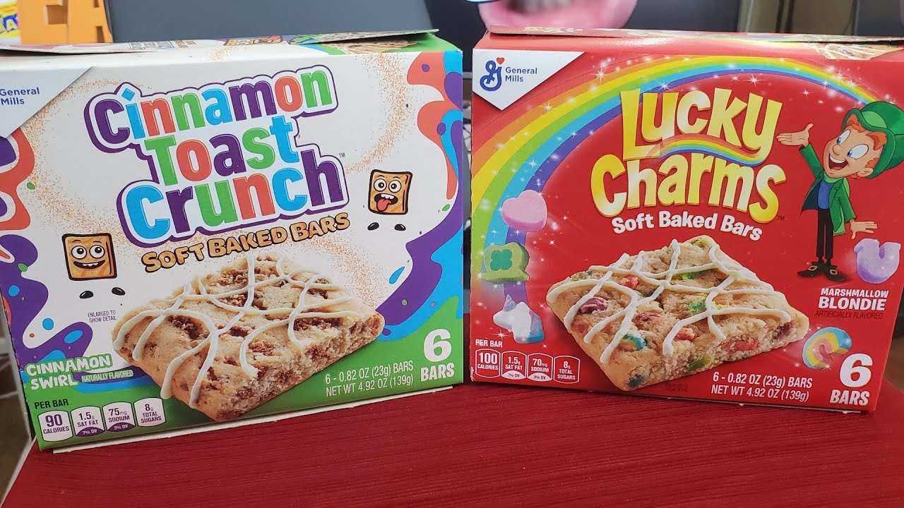 WE Shorts - Cinnamon Toast Crunch & Lucky Charms Soft Baked Bars