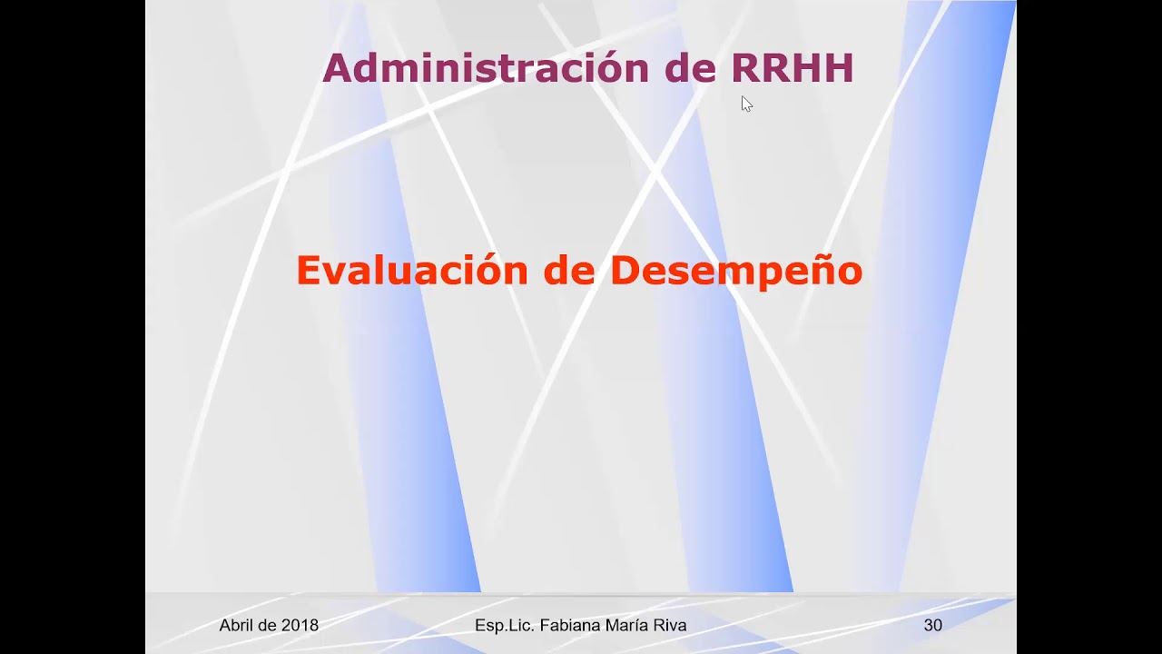 ADR K4 Clase 5  RRHH Evaluación de Desempeño