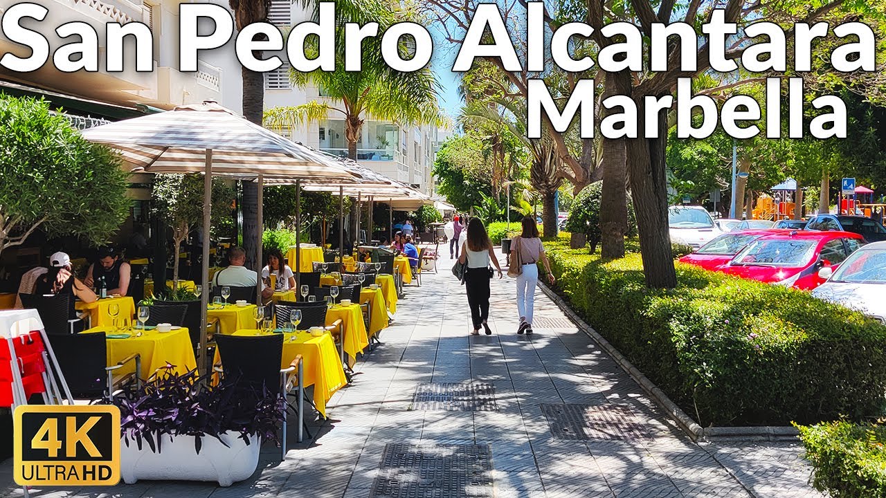 Scenic Walking Tour of San Pedro de Alcántara, Marbella, in May 2023 (4K Ultra HD, 60fps)