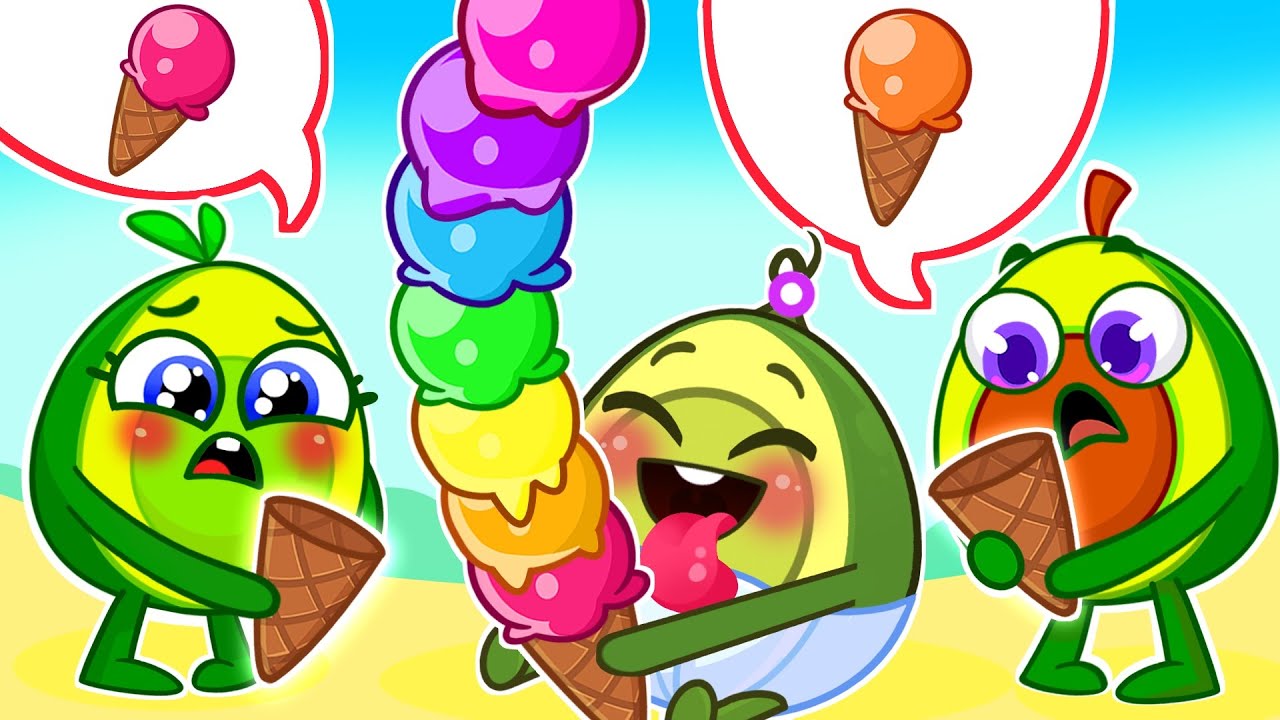 Sharing Ice Cream for Kids | Yummy Ice Cream Song | Kids' Songs and Nursery Rhymes