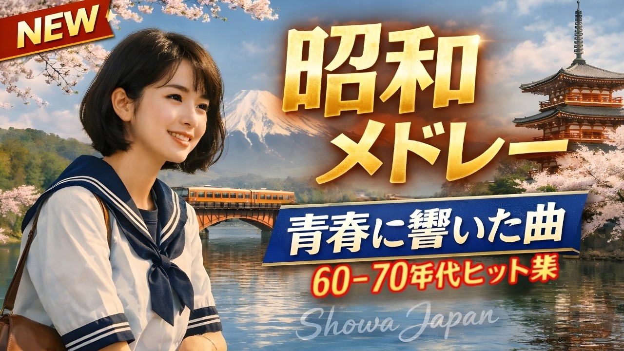 📻 昭和歌謡曲ヒットメドレー 🎼 涙が止まらない懐かしの昭和名曲集｜60歳以上が愛した昭和の歌 ✨