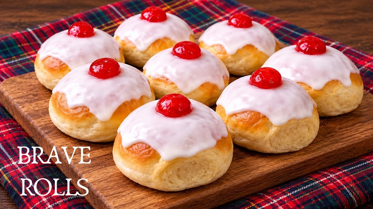 Scottish Iced Buns | Brave Iced Rolls Recipe