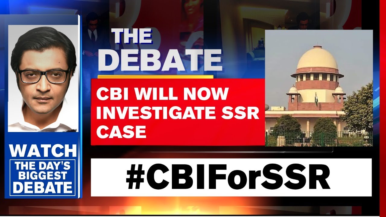 #CBIForSSR: SC Directs CBI To Investigate Sushant's Case | The Debate With Arnab Goswami