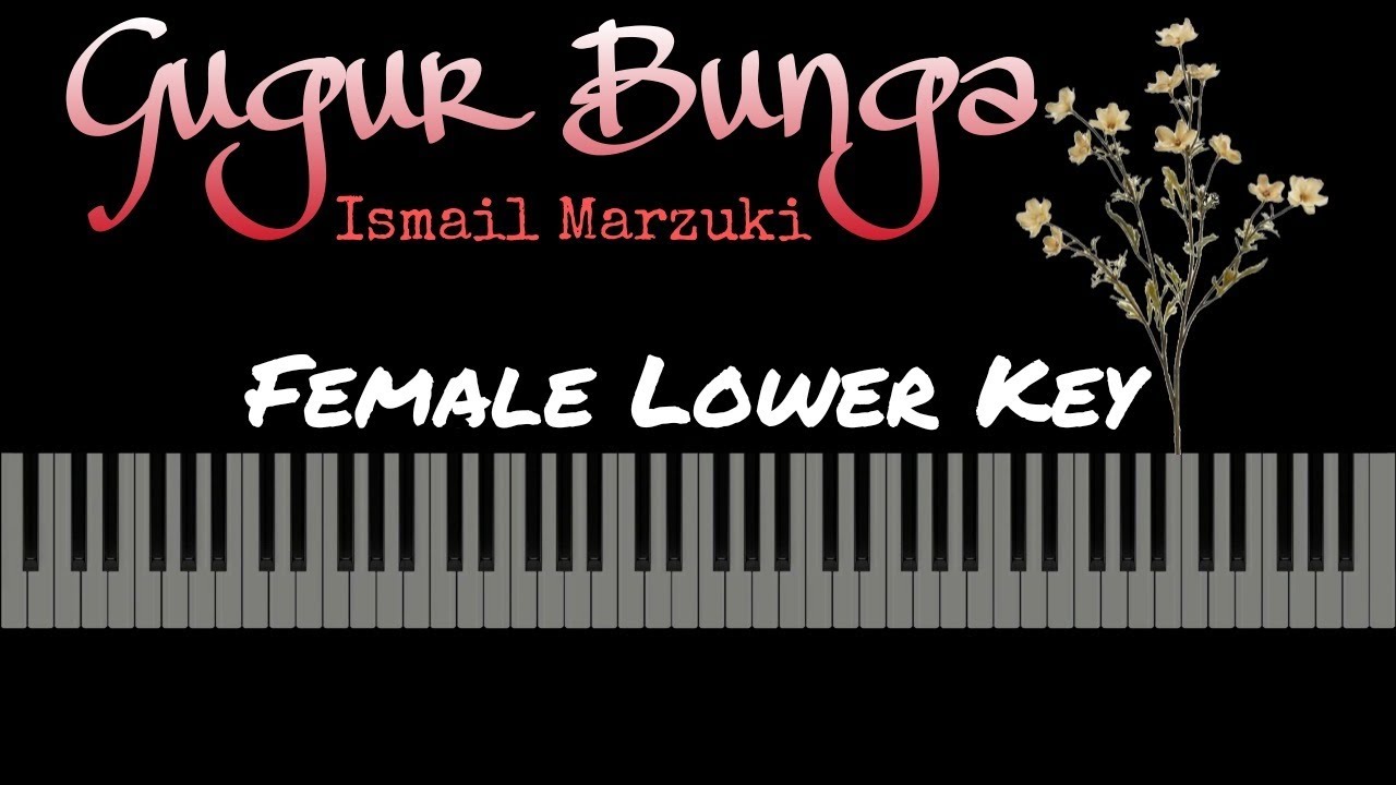 Gugur Bunga - Ismail Marzuki [Karaoke Piano - Female Lower Key]