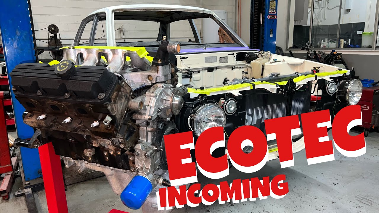 V6 EcoTec meets Toyota ke55 Corolla burnout project
