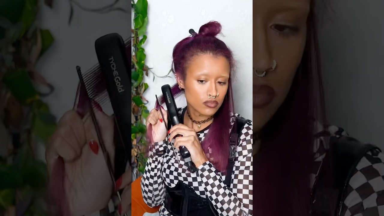 The PERFECT way to straighten curly hair! #StraighteningHair #HairTutorial