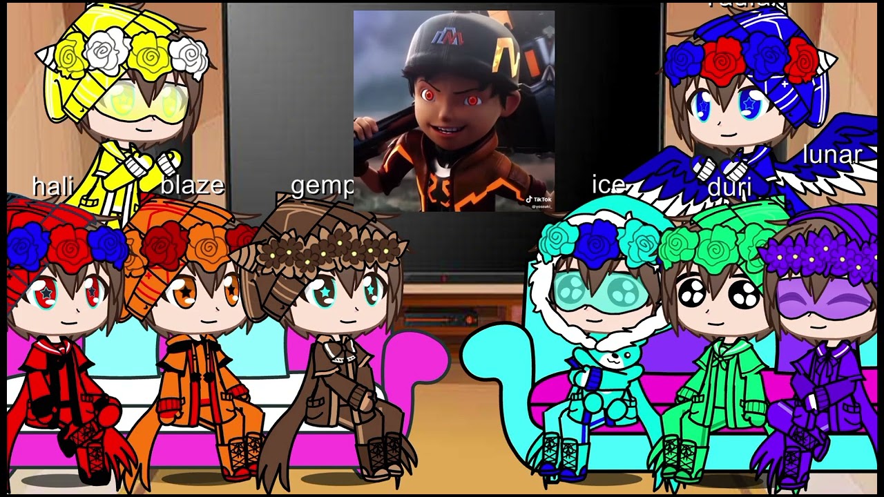 Boboiboy elemental react part 2 gacha club 