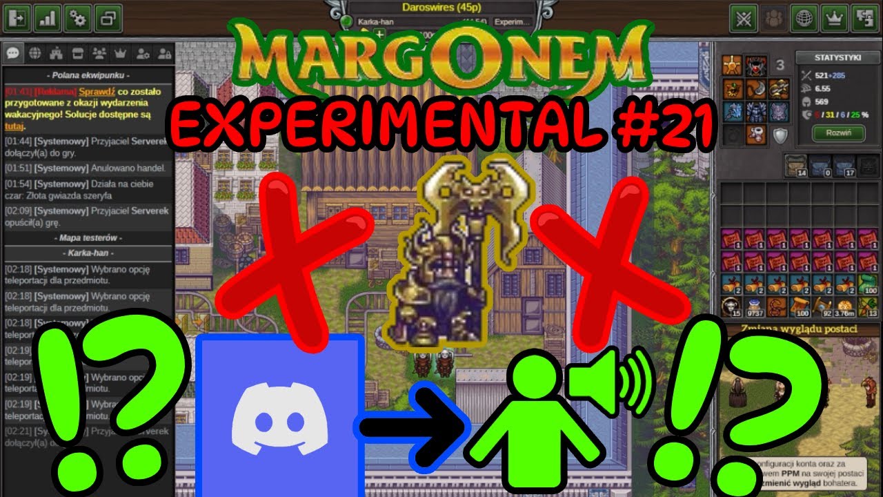 MARGONEM #43 - EXPERIMENTAL MIX E2, 45 POZIOMAMI Z SERVER