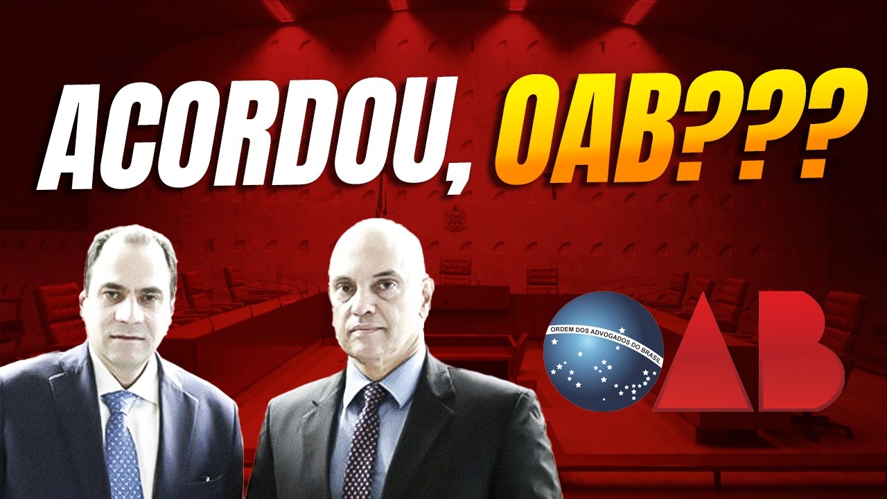 ATRASADA: OAB acorda depois de 7 anos de abusos de Moraes! 🤡