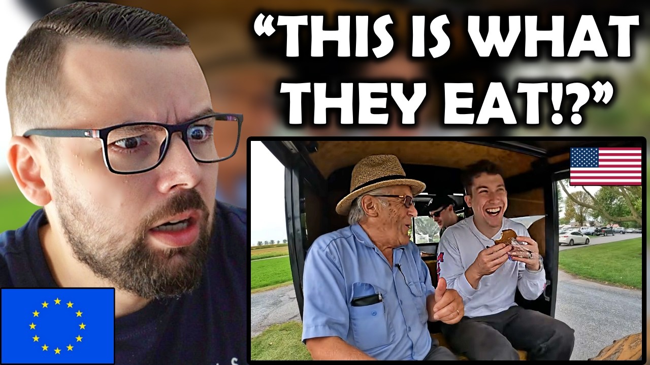 Europeans visit America & try Amish Country food!!