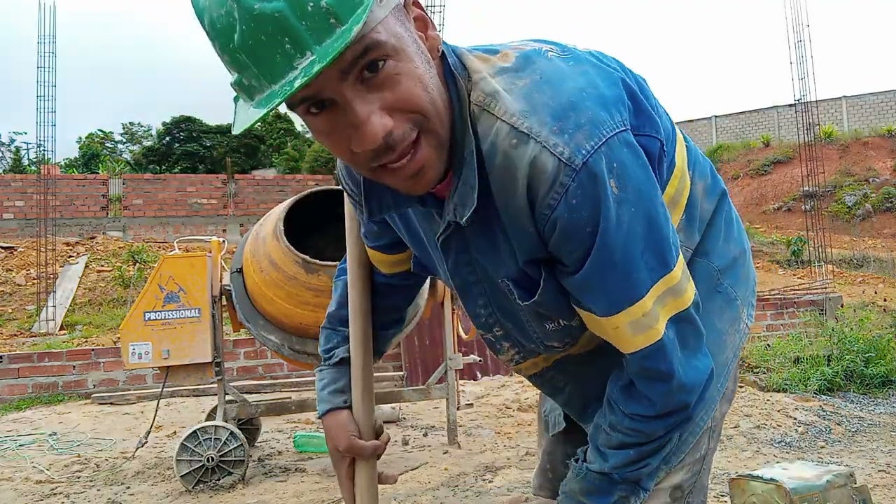 como fazer uma massa na betoneira para levantar tijolos