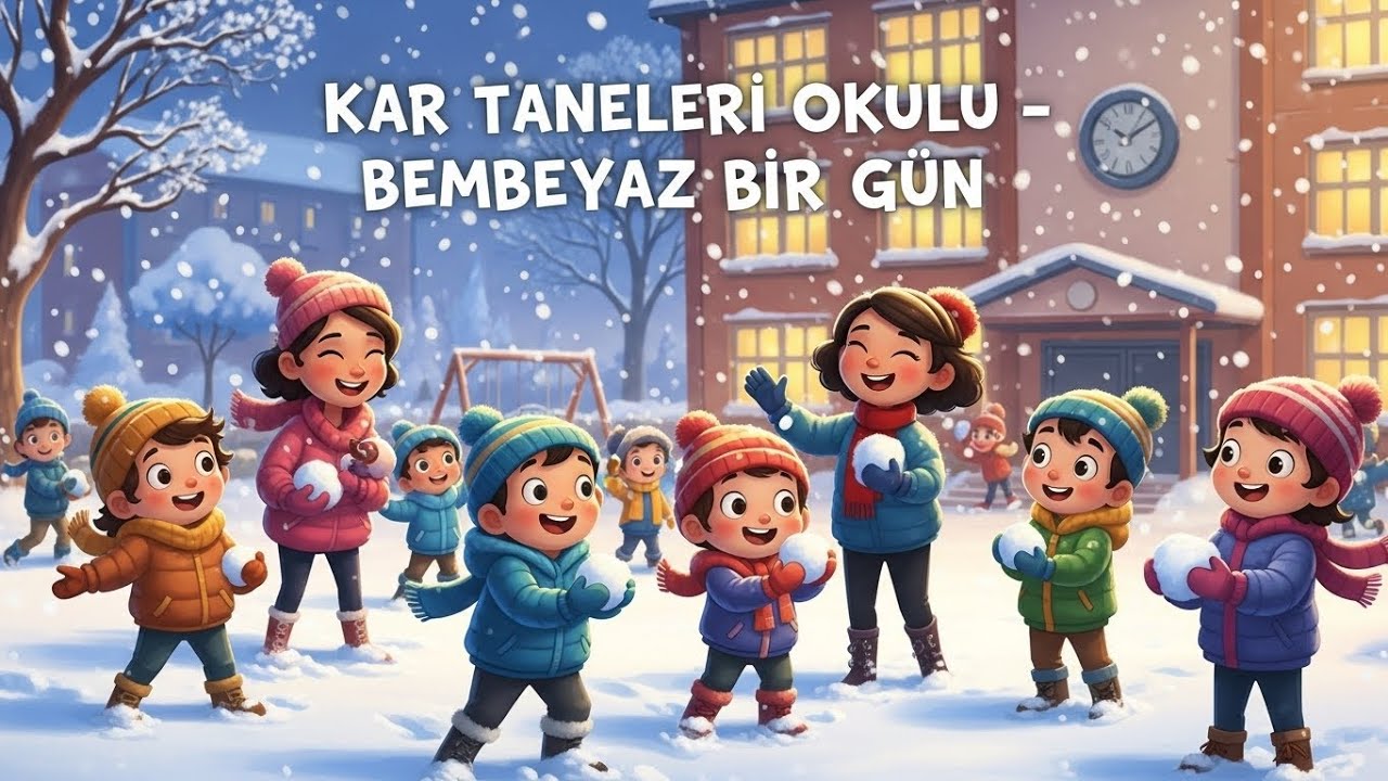 KAR TANELERİ OKULU: BEMBEYAZ BİR GÜN