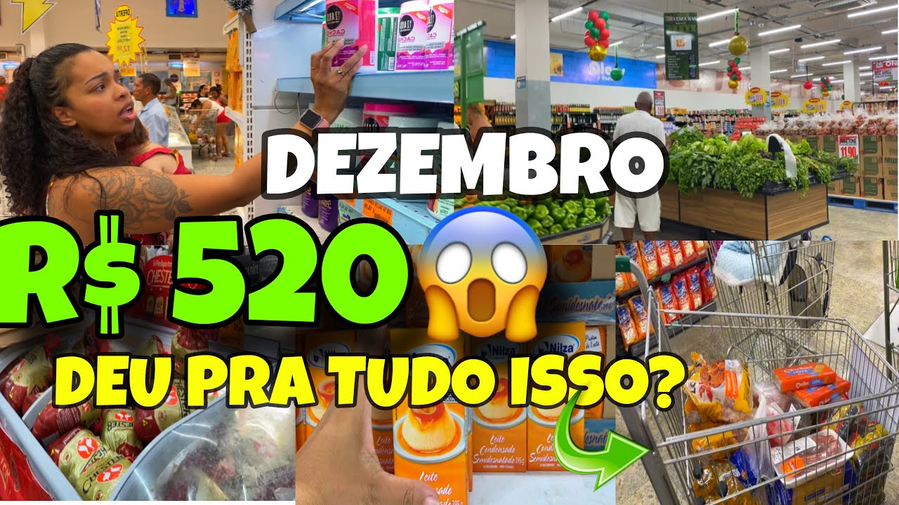 COMPRAS DO MÊS DE DEZEMBRO 🛒🎄| TUDO PARA A CEIA TAMBÉM | PAIS DE 10 FILHOS 
