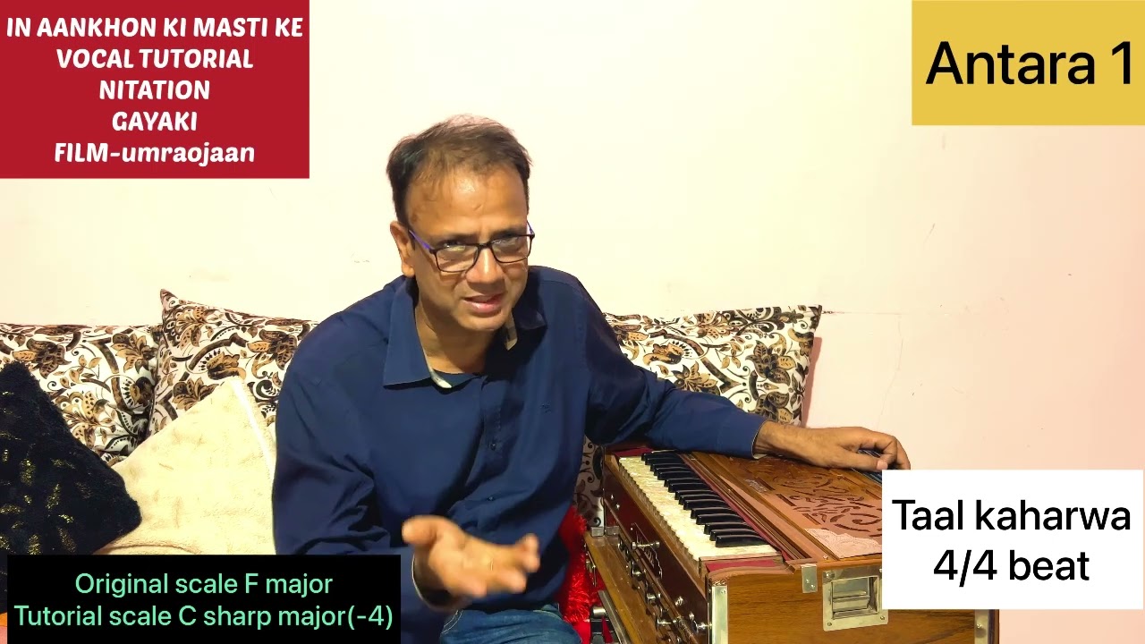 IN AANKHON KI MASTI KE-VOCAL TUTORIAL#UMARAO JAAN#DONATE MUSIC#NOTATION #SINGING #ASHA BHONSLEY