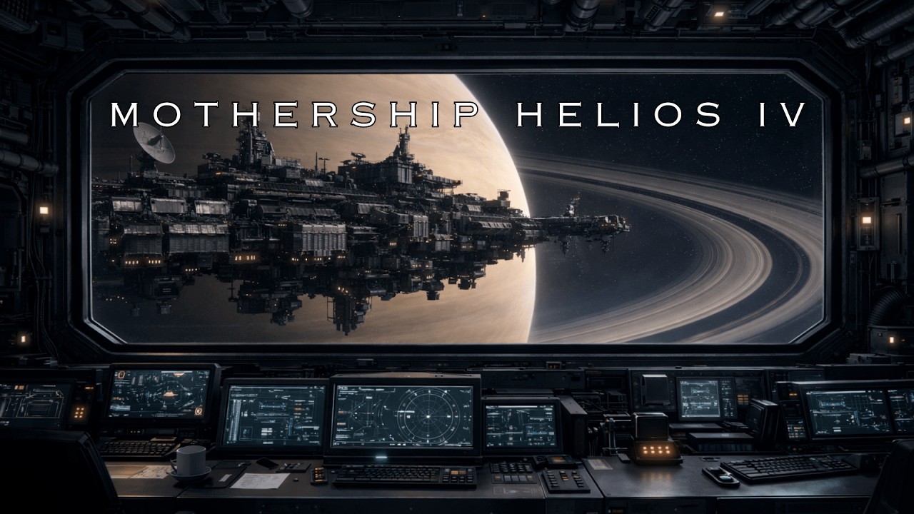 Saturn Mothership Helios IV | Space Ambient Music for Focus, Relax & Sleep | 6 Hours | 4K