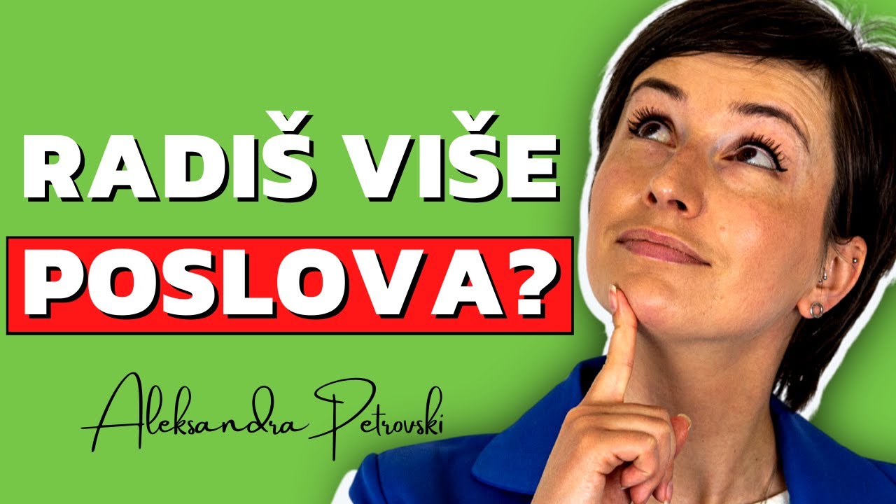 JEDAN POSAO DO KRAJA ŽIVOTA TE PLAŠI? Možda si baš ti MULTIPOTENCIJALISTA | Aleksandra Petrovski