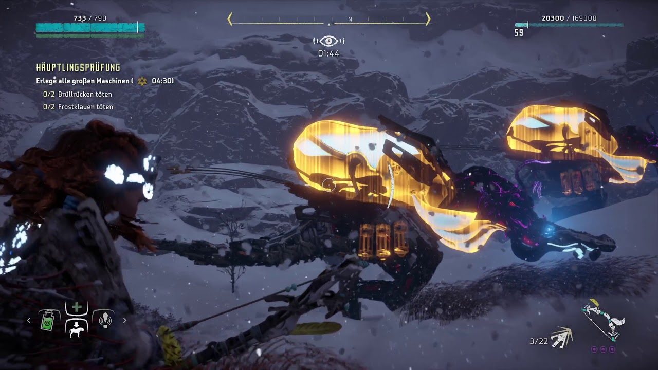 Horizon Zero Dawn Frozen Wilds Häuptlingsprüfung