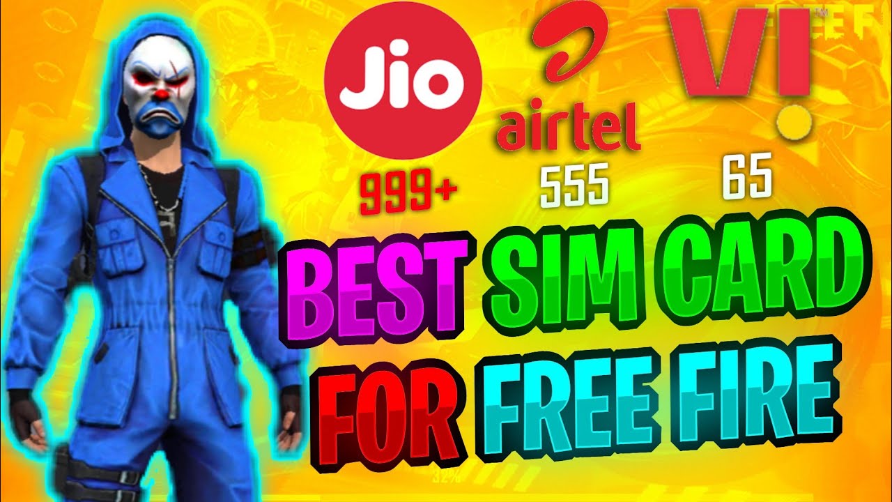 BEST SIM CARD FOR FREE FIRE | BEST NETWORK OPERATOR FOR FREE FIRE | JIO,AIRTEL,VI,BSNL | BSG