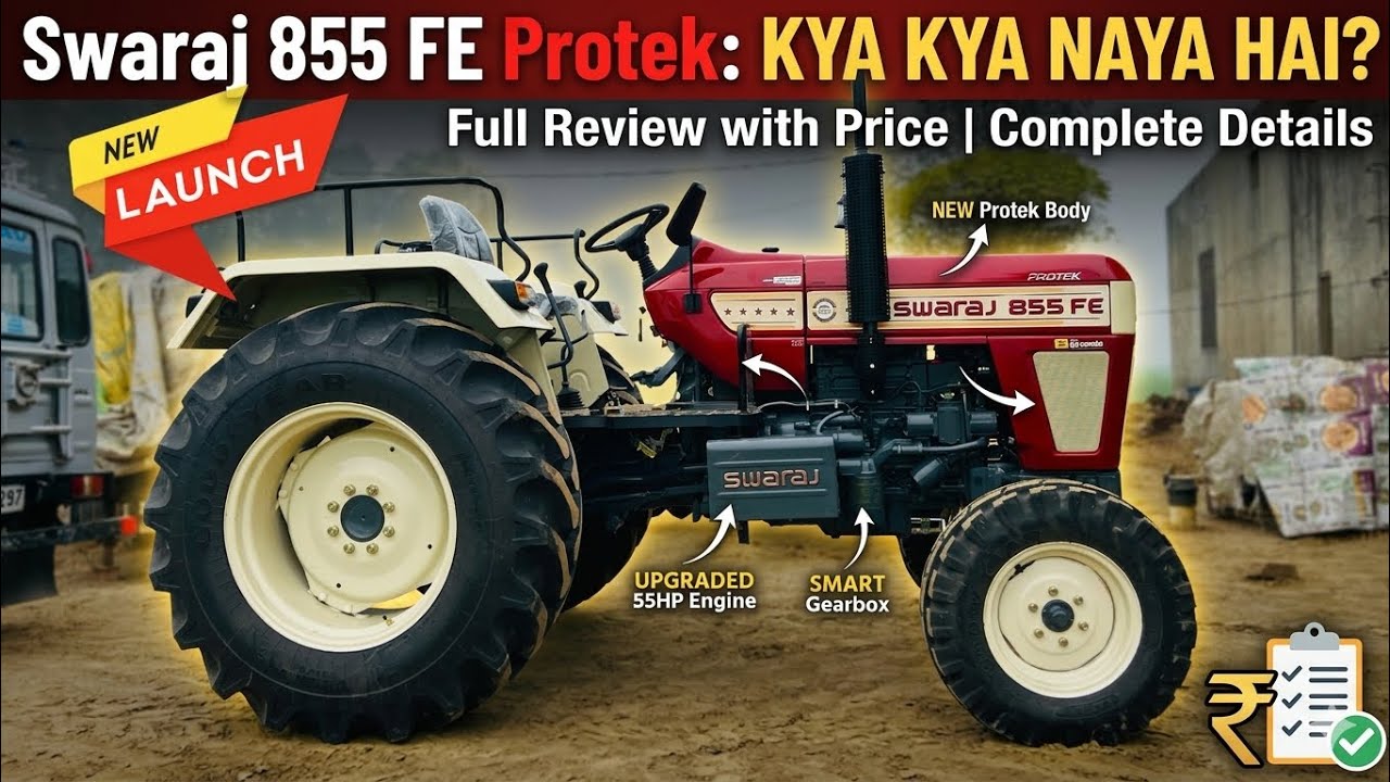 अब कोई तोड़ नही 855 का🔥 Swaraj 855 Fe Protek New Model 2026 Full Features Review With On Road Price✅