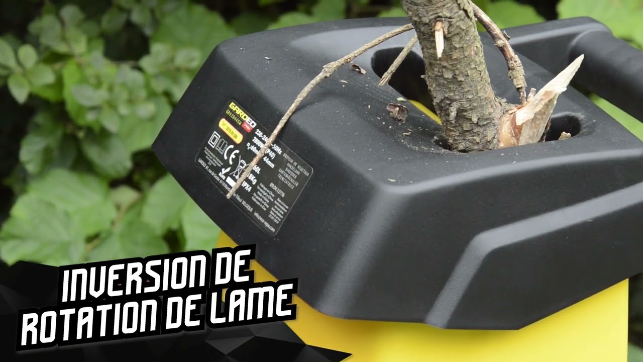 Broyeur de végétaux électrique 2800W 44MM - Gardeo pro