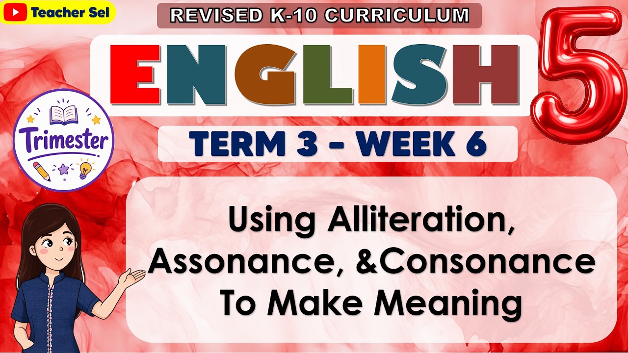 English 5 Quarter 4 Week 2 Revised K-12 Using Alliteration, Assonance, &Consonance To Make Meaning
