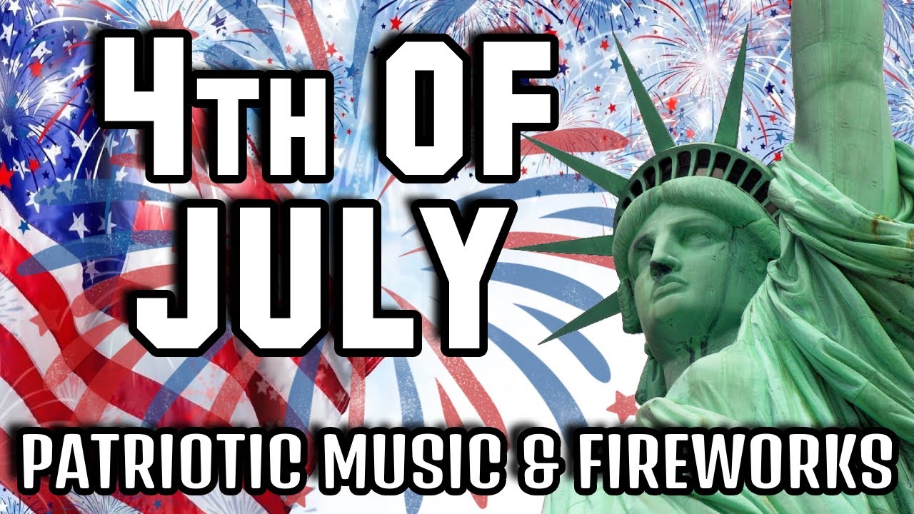 4th of July Songs Playlist 🇺🇸 w/ FIREWORKS Sounds & Visuals #4thofjuly2025