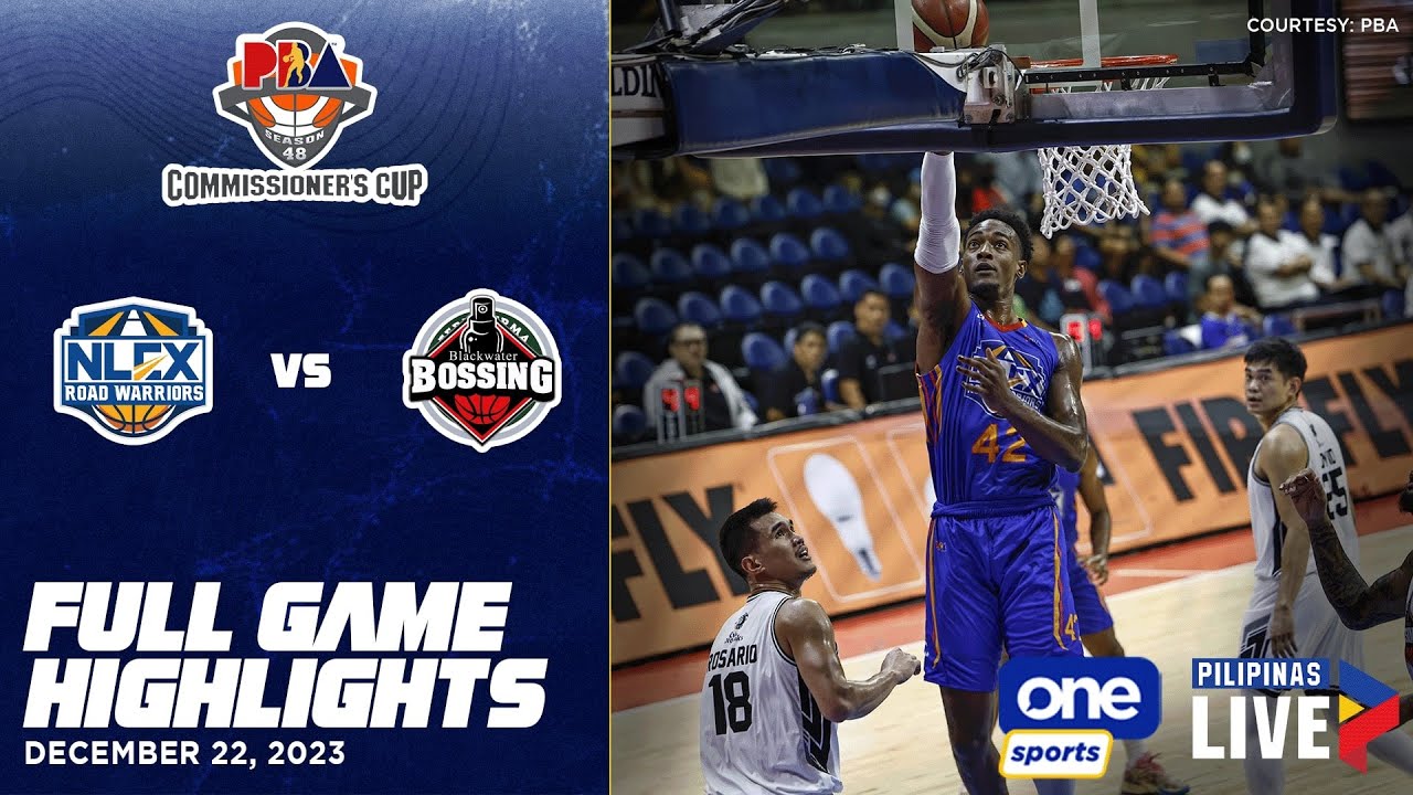 NLEX vs. Blackwater highlights | PBA Season 48 Commissioner&rsquo;s Cup - Dec. 22, 2023