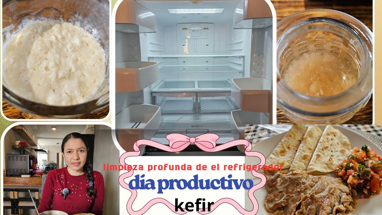 Día productivo en casa | Limpio mi REFRI y ordeno el hogar 🏡 Les Enseño Mi Kéfir