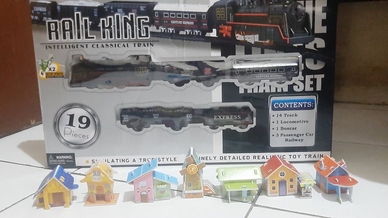 ASMR-Unboxing Rail King,Let's try it on the rails|RAIL KING